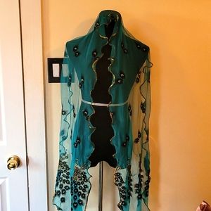 New Dazzling Teal Black & Gold Fashion Sca…